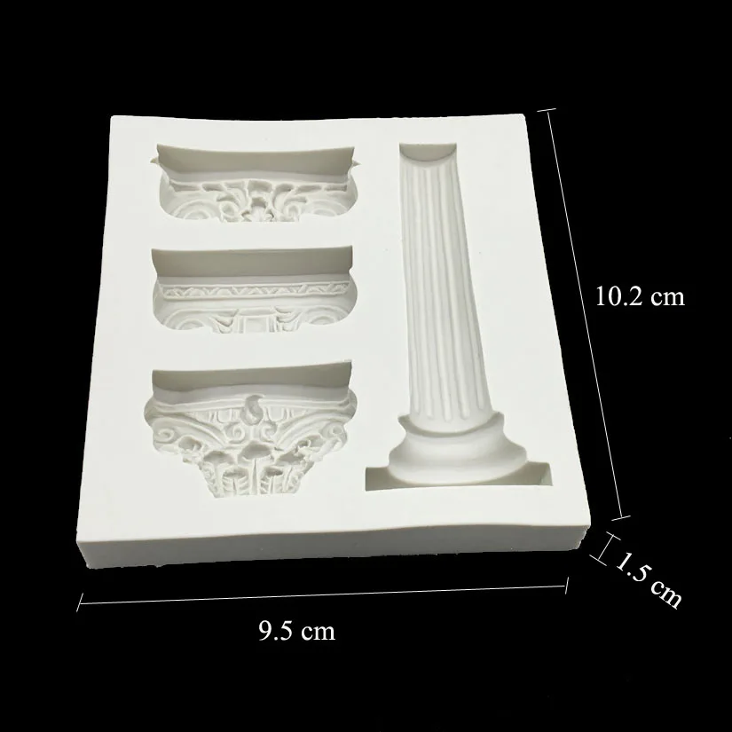 Римская колонна дизайн формы силиконовые Форма для выпечки помадка торт декоративные инструменты для выпечки