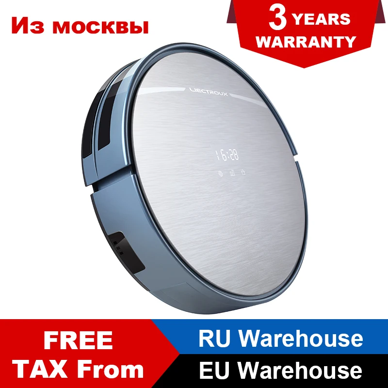 (Доставка из Москвы)LIECTROUX X5S Робот Пылесос с гироскопической навигацией