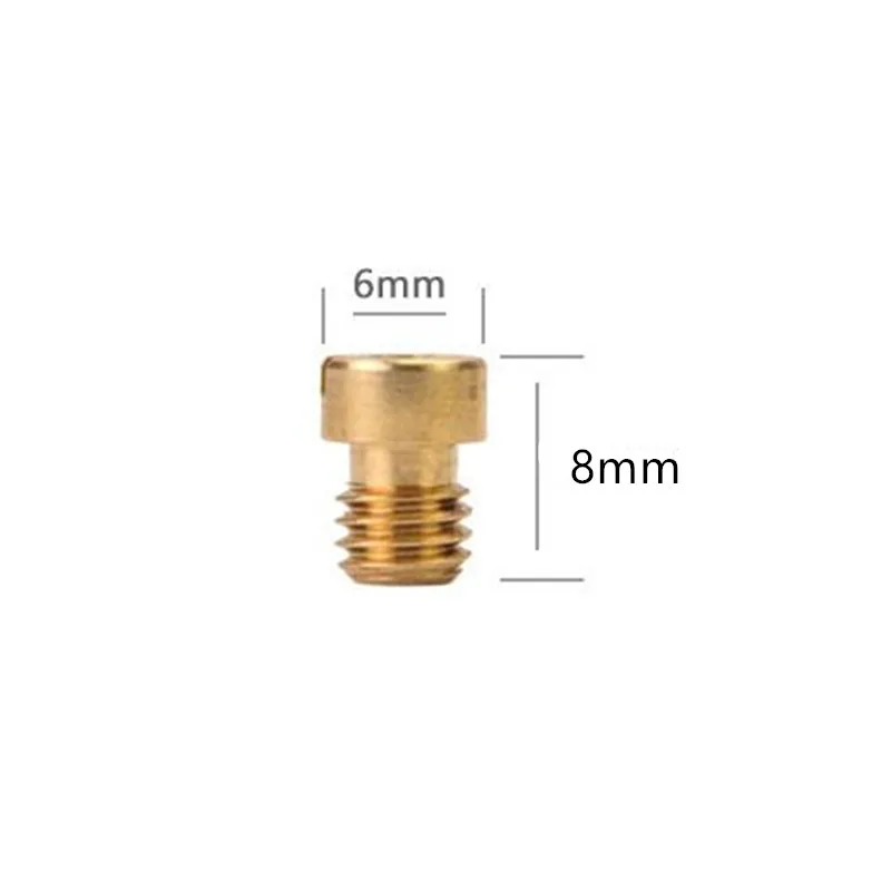 12 шт. мотоцикл Carb 5 мм резьба M5 круглый основной струи размер 60-110 для Mikuni Kenhin карбюратор Gy6 139qmb 50cc Форсунка