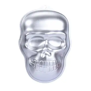 

10inch Metal Skull Cake Cookie Jelly Tin Pan Halloween Baking Mold Mould Kitchen Craft