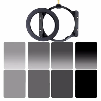 Walking Way 150*100mm square filter set kit ND Neutral Density ND2 ND4 ND8 ND16 camera filter holder & adapter ring for Cokin Z nisi square filter digital compact system camera 70x100mm soft gnd 0 9 square gradient micro camera grey filter