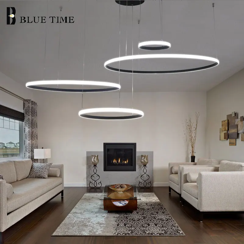  Modern LED Chandelier For Kitchen Living room Bedroom Dining room Led Lustres Rings Ceiling Chandel - 32966067834