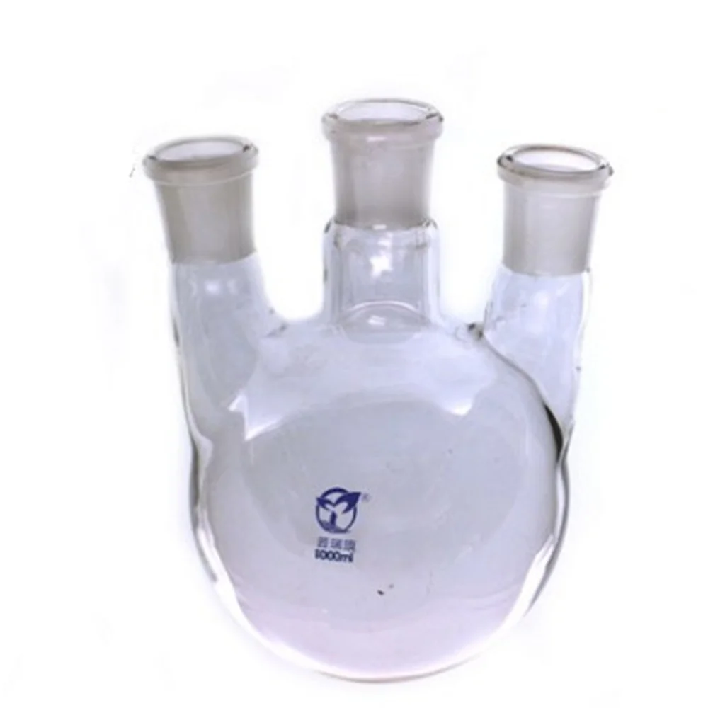 3000ml,24/29*3,3 neck,Round bottom straight Glass flask,Lab Boiling