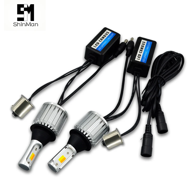Shinman 30W COB LED Сигнал поворота для Nissan Juke DRL PY21W BAU15S дневные ходовые огни светильник и