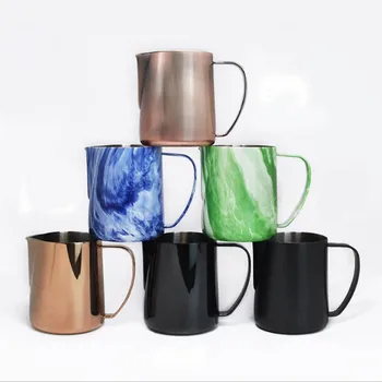 

Thicker SUS 304 Stainless Steel Coffee Pitcher Barista gear Latte Art 600ml Coffee Milk Frothing coffee Jug