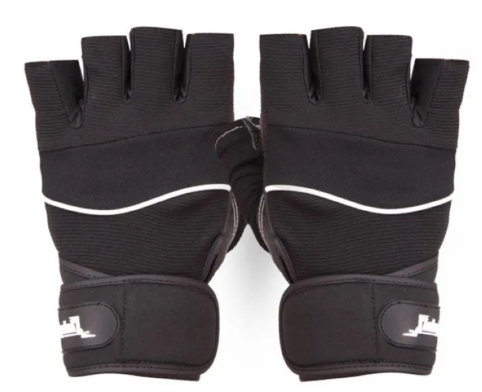 Мужские перчатки для бодибилдинга, брендовые Перчатки для фитнеса, мужские перчатки для тяжелой атлетики Luvas, Нескользящие Дышащие длинные наручные перчатки, черные коричневые варежки