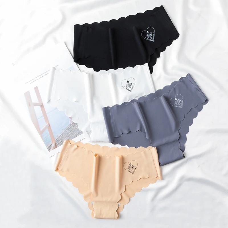 

2019 Hot Sale Fashion Women Seamless Ultra-thin G String Underwear Silk Women's Panties Intimates Briefs Dropship