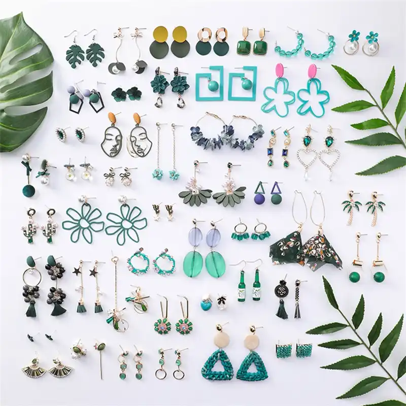 3 #2019 новые корейские Мори Простые ретро серьги холодного ветра геометрический цветочный кактус акриловый кулон женские серьги одежда ювел...