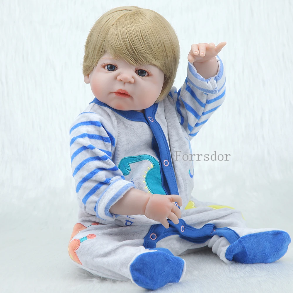 55 см полный Силиконовый Reborn Baby Doll мальчик игрушки 22 дюйма NPK реалистичные детские куклы мягкие виниловые модные куклы Bebe Reborn Детские игрушки