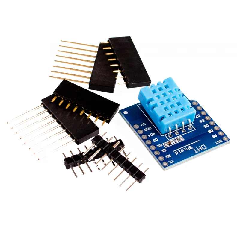 DHT Shield for D1 mini DHT11 Single-bus digital temperature and humidity sensor module | Электронные компоненты и