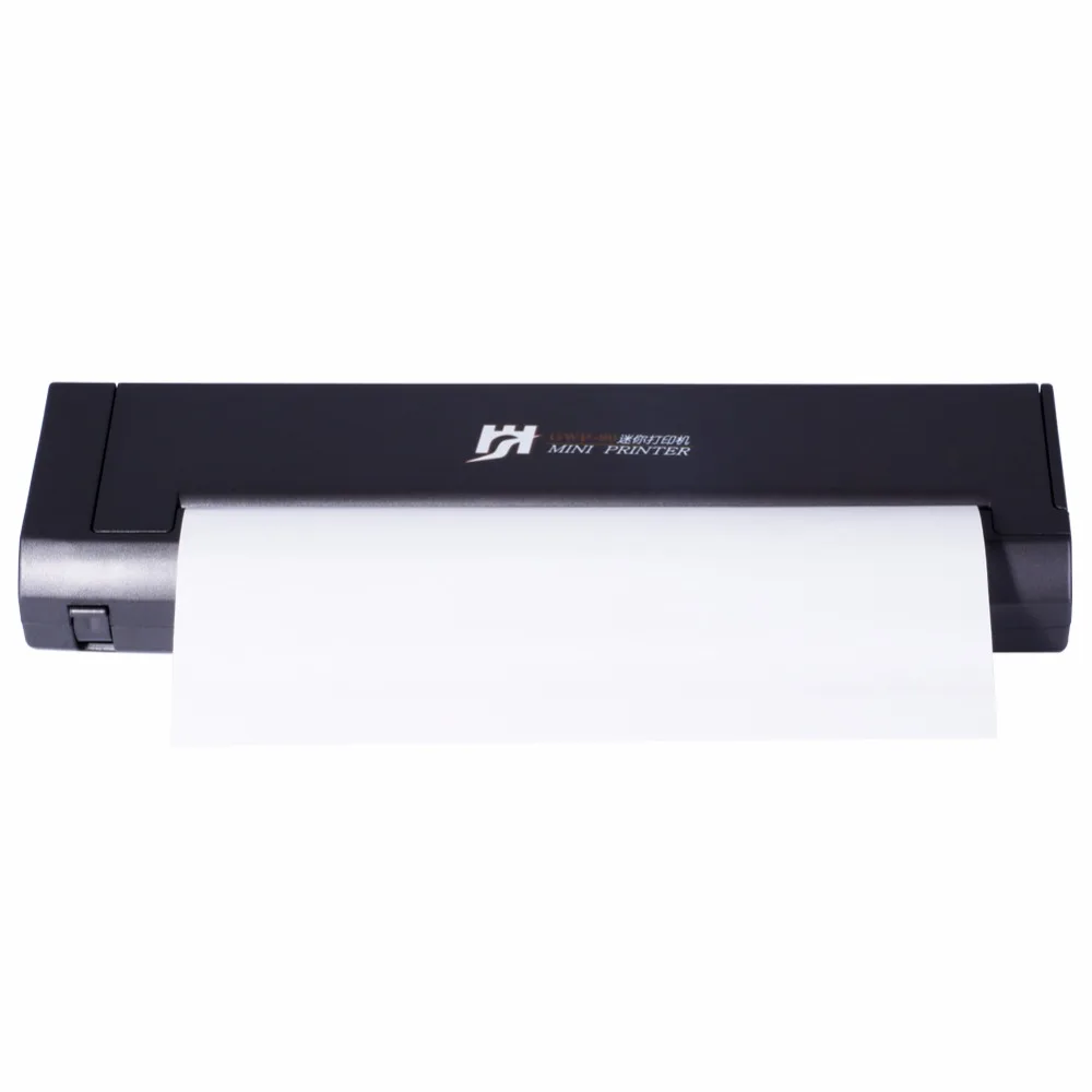 Nirkabel Bluetooth A4 Ukuran Portable Mobile Monokrom Direct Thermal