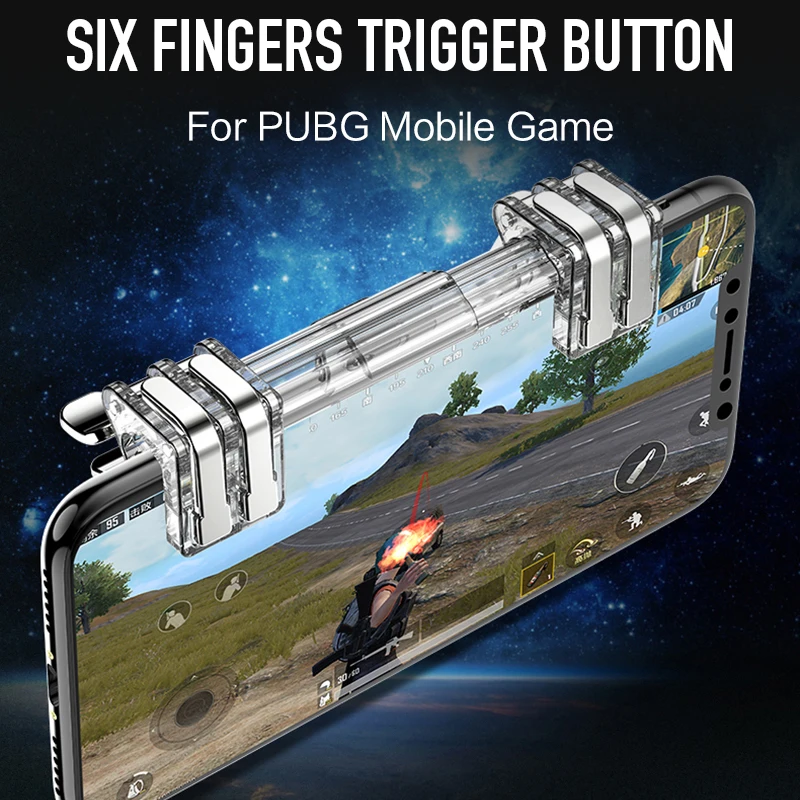 Sovawin Pubg Mobile Controller L1 R1 Phone Gamepad Trigger Fire Button Aim Key l1r1 Shooter Pubg Controller For iphone Android