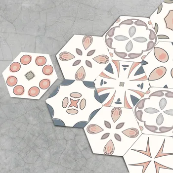 

Moroccan Style Hexagonal Honeycomb Floor Floor Sticker Self Adhesive Tile Art DIY Kitchen Bathroom Decoration Poster Stickers