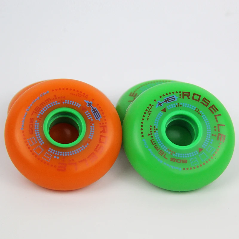 free shipping roller shoes wheels full meat high quality 8 pcs / lothigh wheel shoeswheels