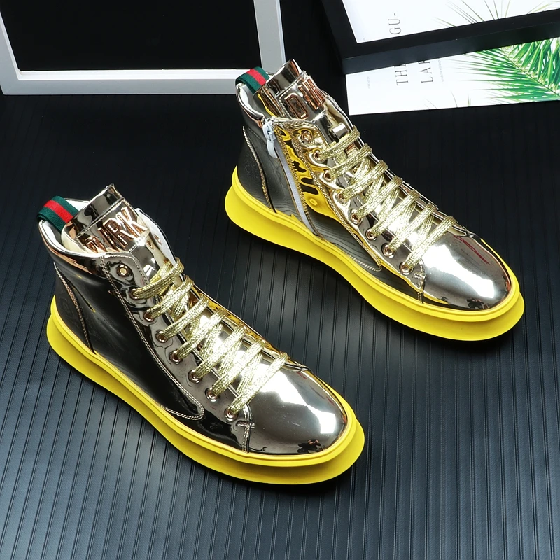 

High top cl andgz genuine leather Snake skin red bottoms shoes Lace up For Men casual Sneakers Flat Loafers Size 37-45