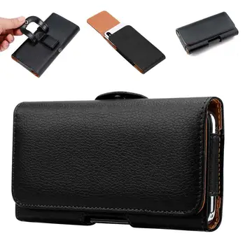 Universal Leather Phone Bag For Samsung iphone Opening Holster Cover Pocket Wallet Pouch Case Fit For LG HTC All Phone Model 1