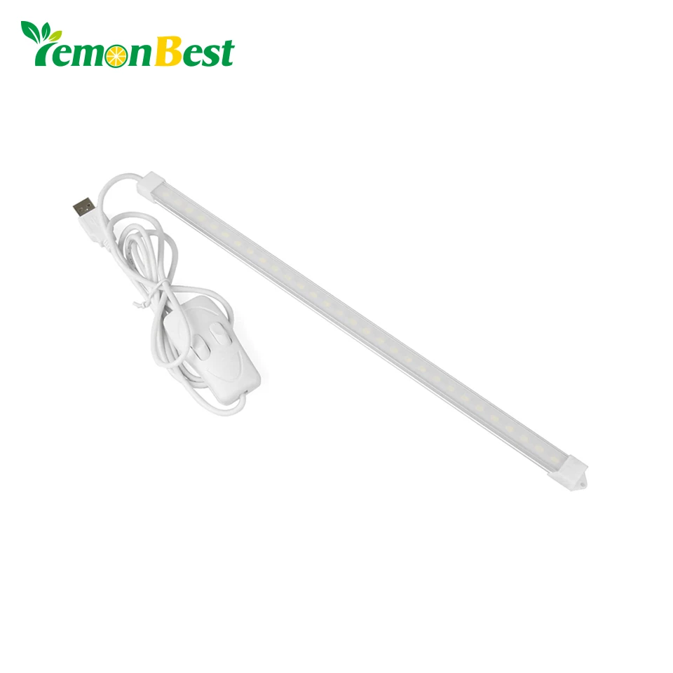 LemonBest Portable Mini Dual Color USB 60 LED Light Bar with Switch for