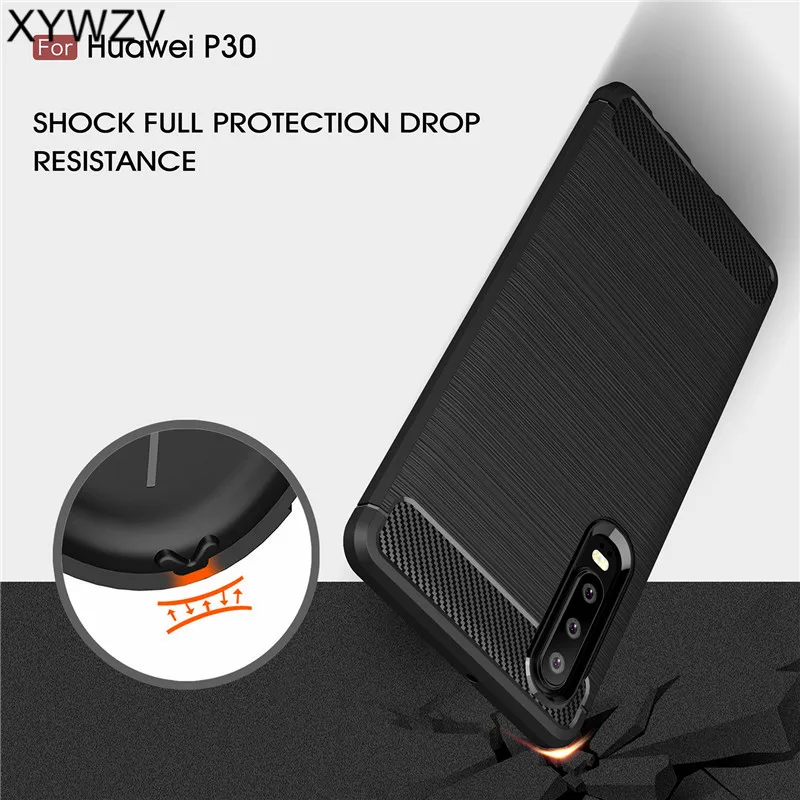 

XYWZV For Huawei P30 Case Armor Shockproof Soft Rubber Phone Case For Huawei P30 Silicone Back Cover For Huawei P30 P 30 Fundas^