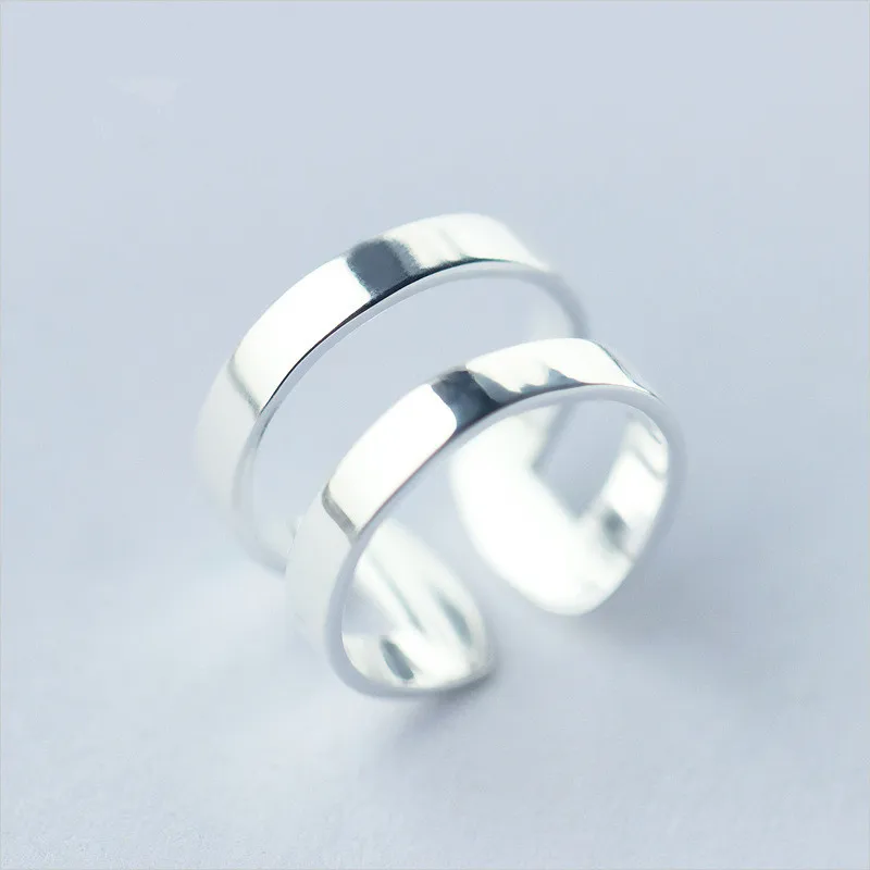 

12mm 100% Authentic REAL.925 Sterling Silver Fine Jewelry Double Rows Geometric wider Band LONG Ring finger adjustable GTLJ1446