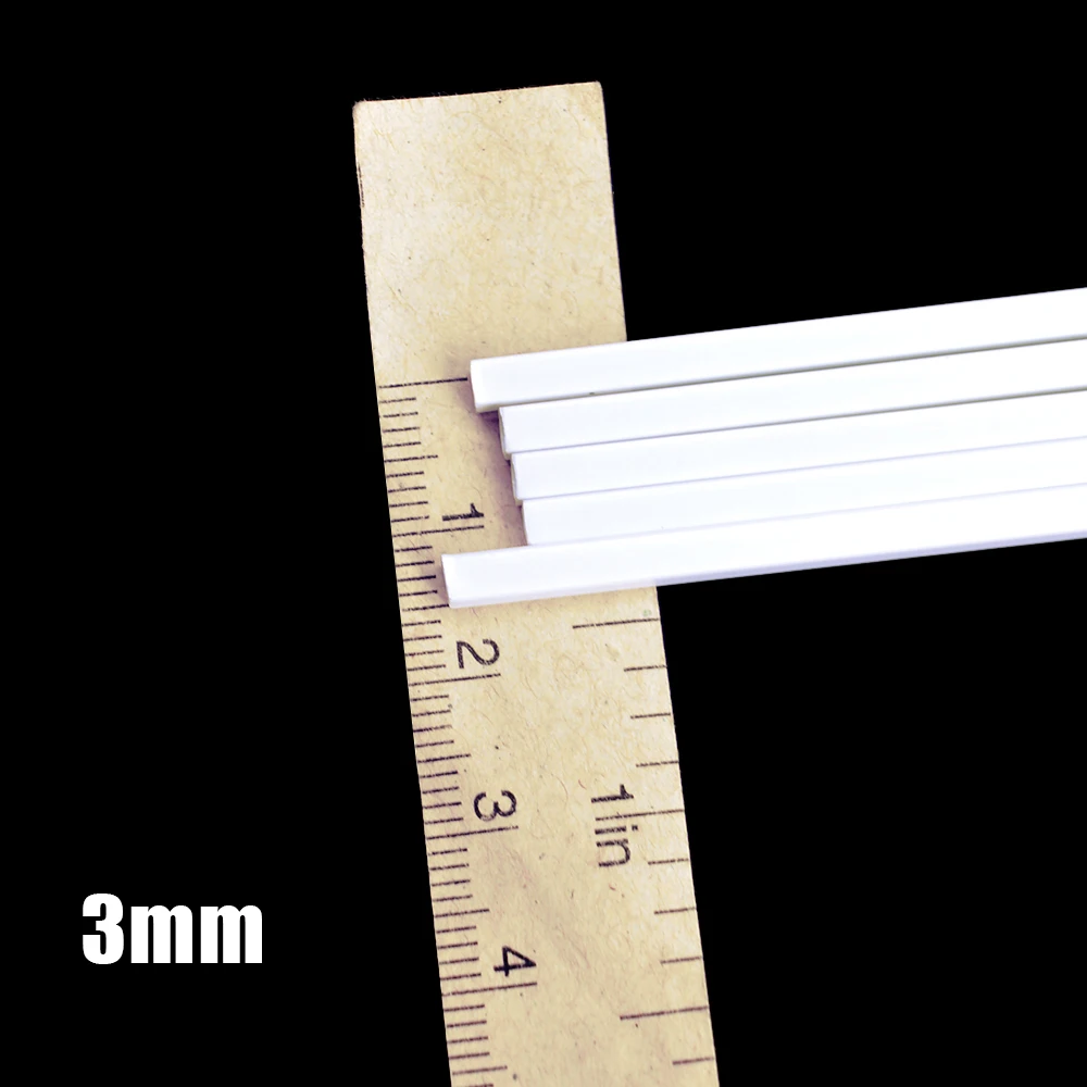 100 шт. 3,0*3,0 мм трубы квадратного сечения АБС-пластиковая трубка JYG-3.0 Длина 50 см