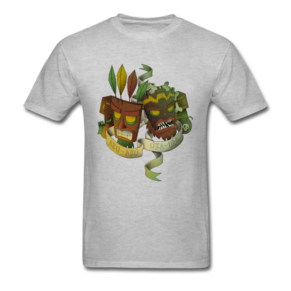 aku uka brothers 7215 Top T-shirts Short Sleeve Casual Newest Mens NEW YEAR DAY Tops & Tees Casual Tee-Shirts O Neck Pure Cotton aku uka brothers 7215 grey