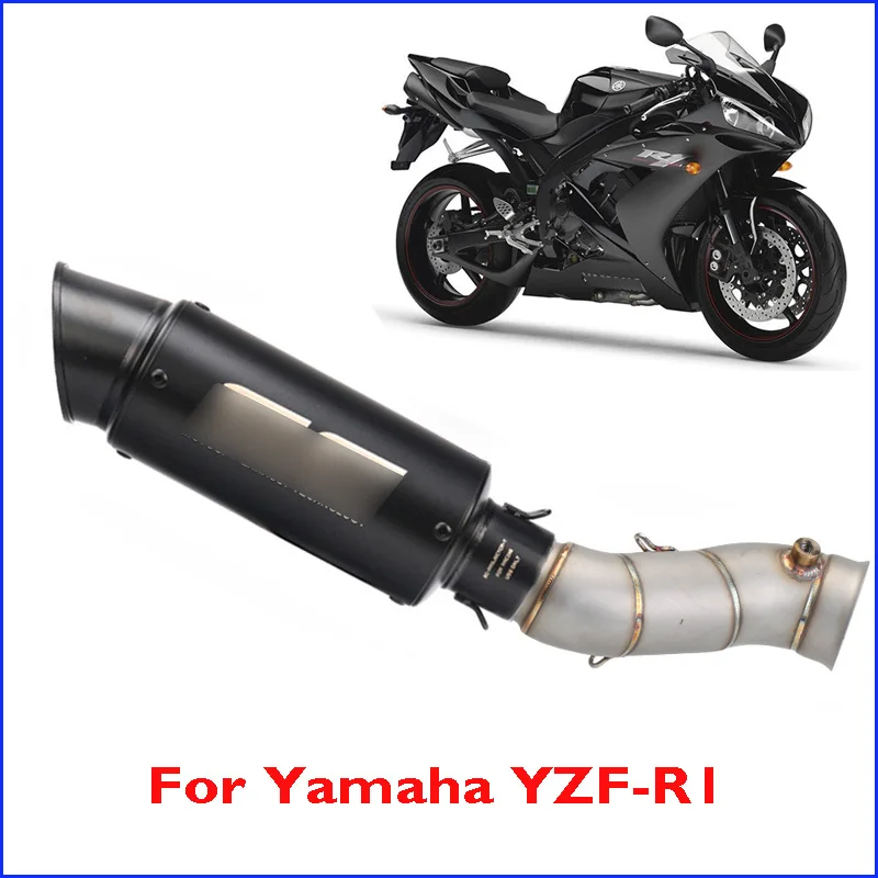 

YZF-R1 Motorcycle Exhaust Pipe Escape Tip System Connect Section Link Tube Modified Pipe for Yamaha YZF-R1 2009-2014