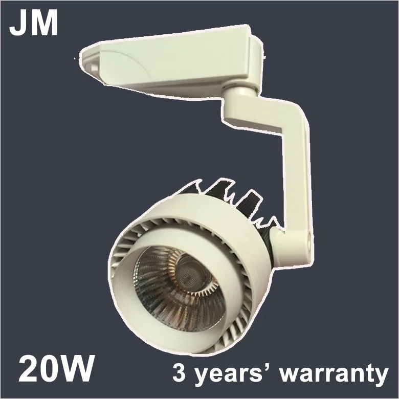 110V 220V 230V 240V Led track spotlight LED rail spot light lamp COB 20W LED track