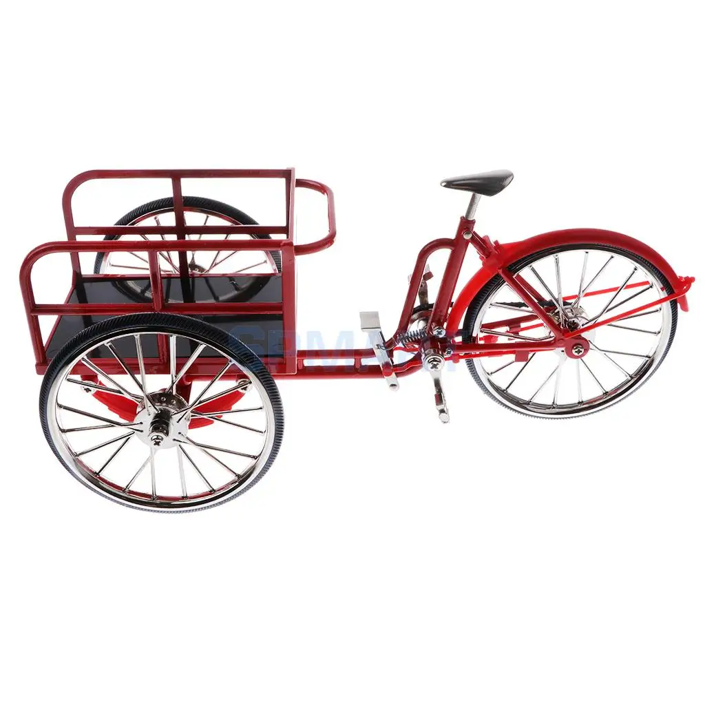 1:10 Scale Alloy Diecast Racing Tricycle Bike Model Vehicle Bicycle Cycling Toy Red