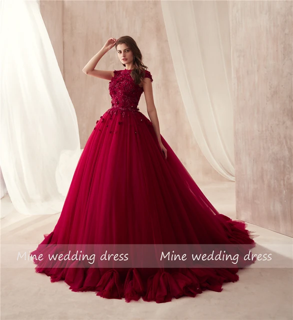 Maroon Wedding Dresses