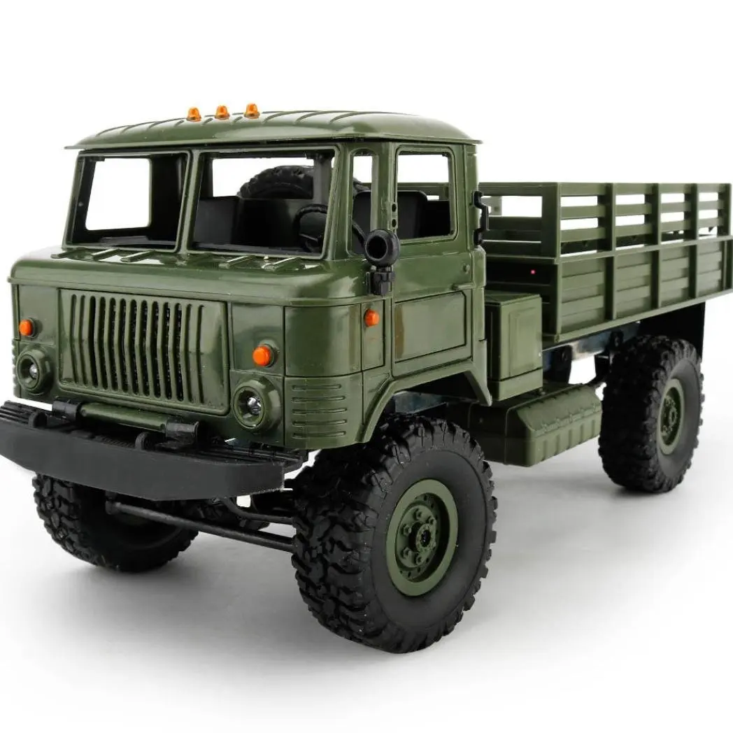 WPL B-24 1/16 RC грузовик 2,4G 4WD высокоскоростной багги Грузовик перезаряжаемый внедорожный ударопрочный гибкий переключатель колеса гоночный автомобиль - Цвет: Зеленый