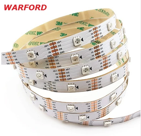 

DC5V WS2813 led strip WS2812b upgraded version built-in WS2811S IC 5050 SMD RGB strip,individually addressable,IP30/IP67