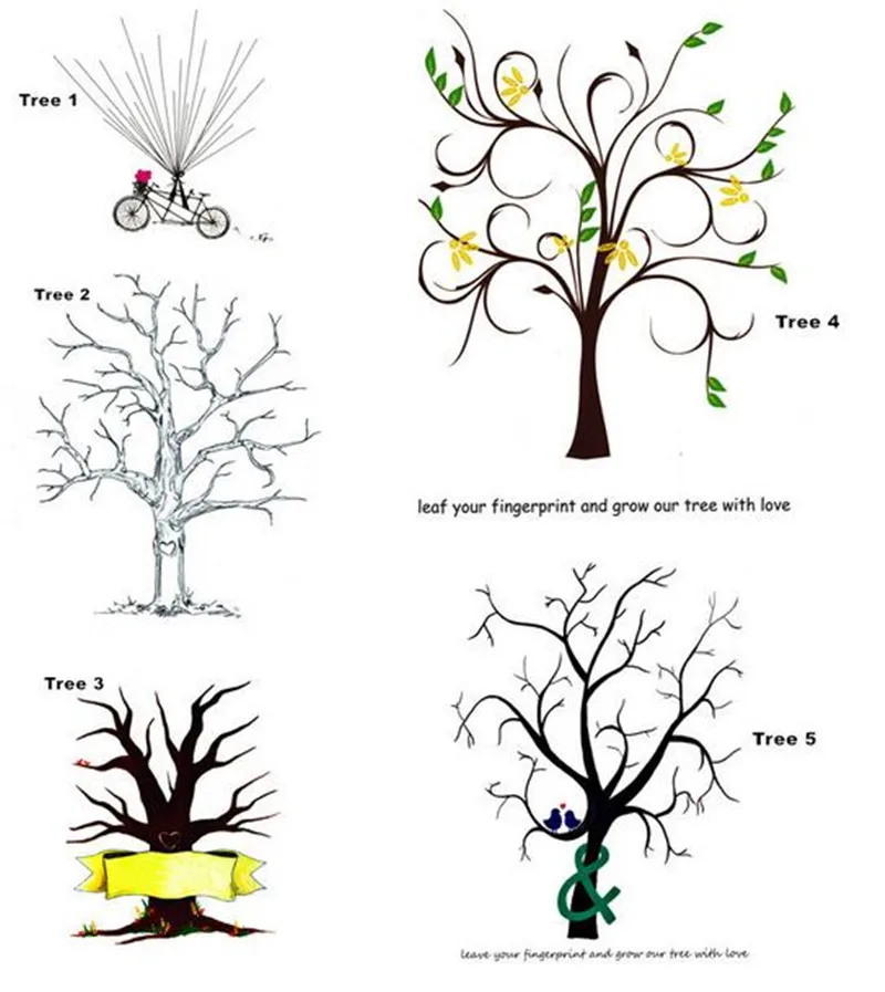Новинка, 1 изделие, множество вариантов исполнения, свадебное дерево с отпечатками пальцев книга для подписей посетителей вечерние Выпускной знак