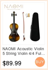 NAOMI 3/4, из бразильского дерева, скрипка с бантом для акустической скрипки/скрипка для студентов, начинающих 3/4, скрипка с бантом, скрипка высокого качества