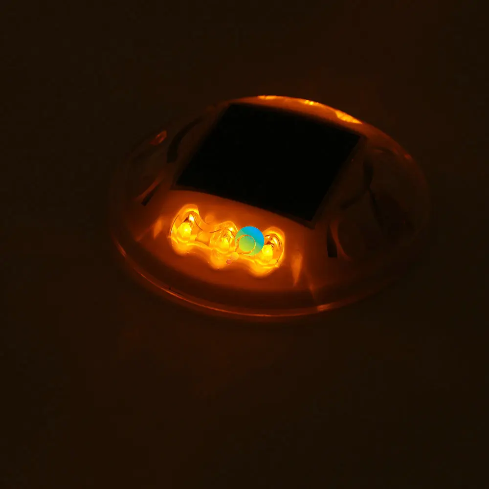 Дизайн желтый светодиод мигает светильник пластиковые 3M Светоотражающие солнечные led дорожная разметка