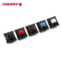 Оригинальные 5 контактов Cherry mx переключатели черный красный коричневый молоко PCB монтируется на заказ mx механическая клавиатура