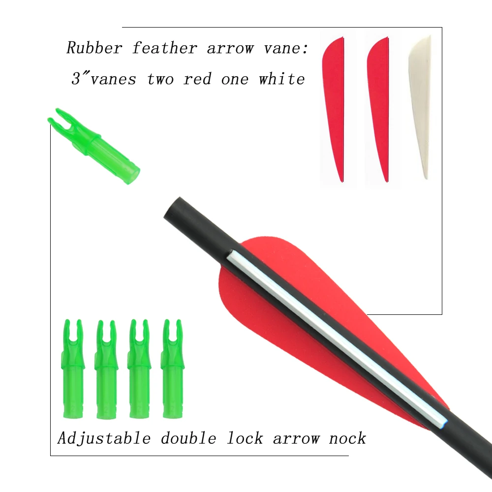 Billige 6 12 24 stücke Carbon Pfeil 28 30 Zoll Wirbelsäule 500 mit Austauschbare Pfeilspitze für Verbindung Recurve Bogen bogenschießen Jagd