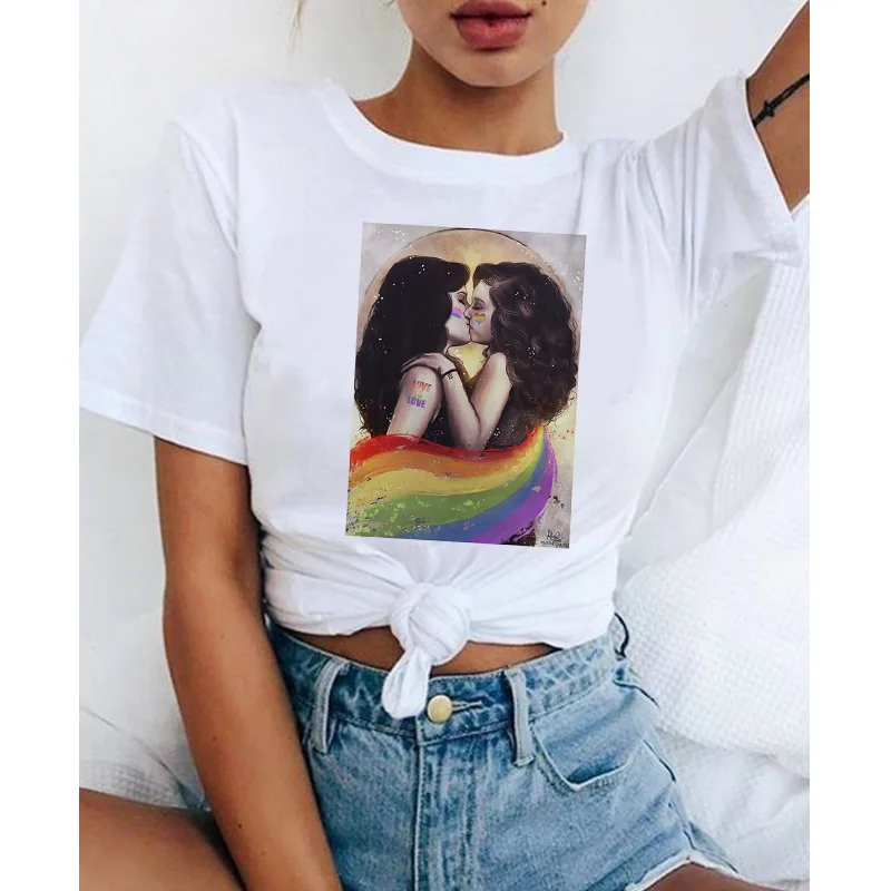 Lgbt футболка с надписью Love Wins для женщин лесбиянок геев Радужный Топ love is футболки