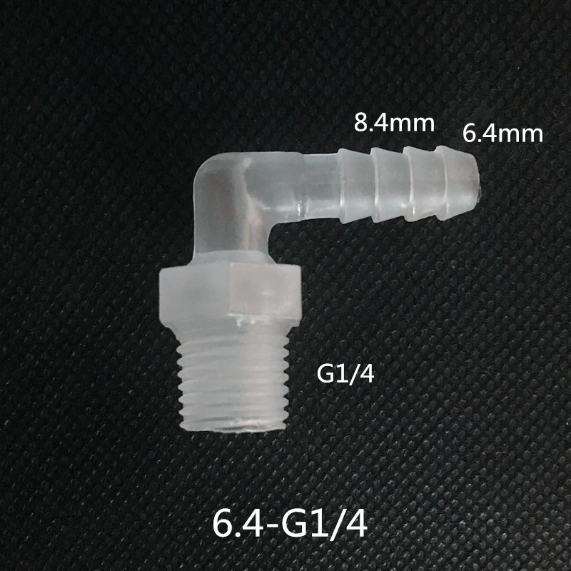 1 шт. 1/" 1/4" 3/" резьба пластиковые шланговые коленчатые соединители до 3,9 мм-11,1 мм для аквариума воздушный насосная труба