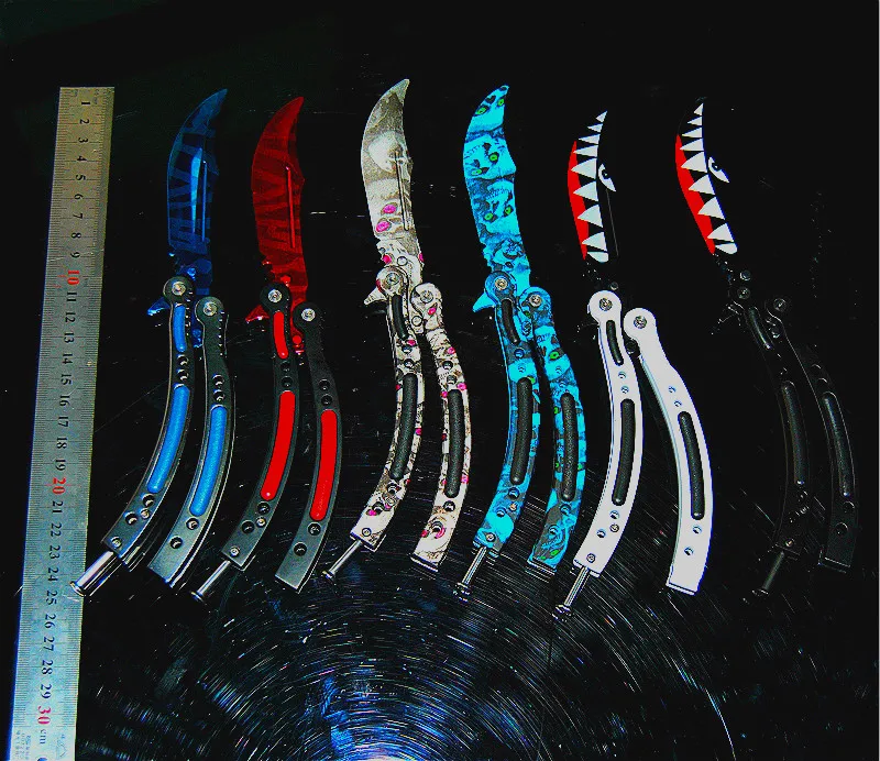 cs go Butterfly in knife balisong Karambit folding knife blade gift
