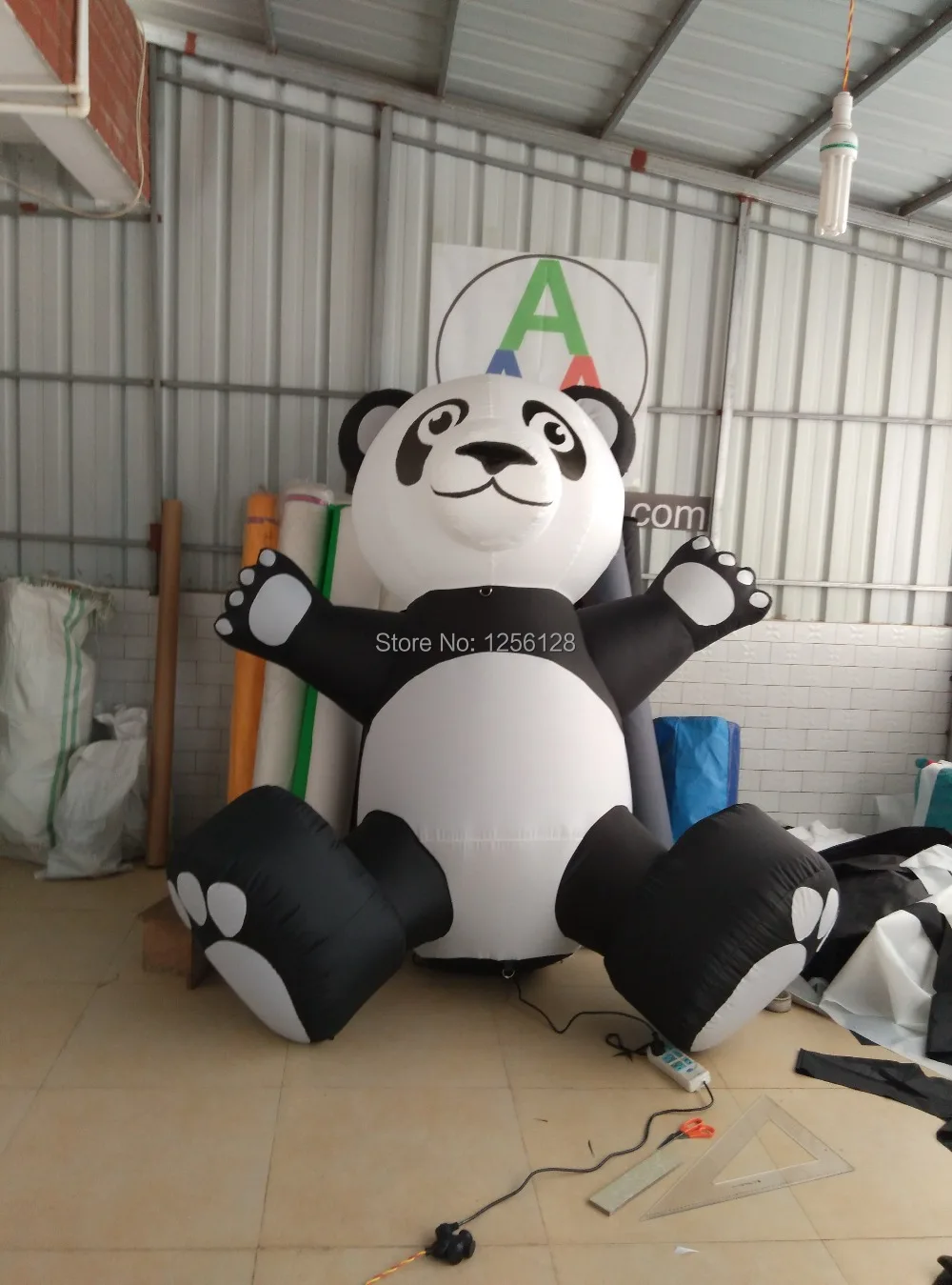2 м H супер гигантские надувные прекрасной панда для украшения и продвижение
