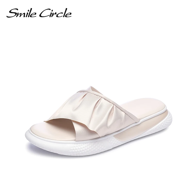 

Smile Circle flip flop Women Flat platform slippers 2019 Summer Indoor outdoor Fashion Open Toes Slippers for Ladies shoes