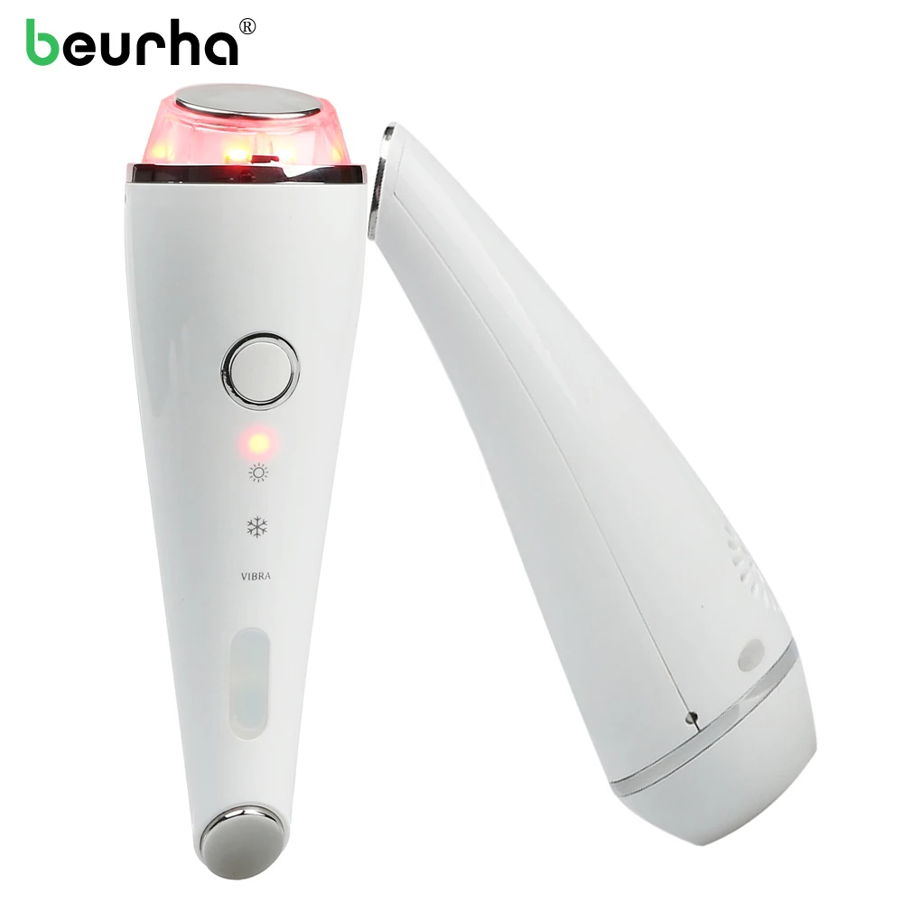 

Hot Cold Hammer Photon Therapy Vibration Face Instrument Massager Electric Skin Lift Tighening Wrinkle Remover Beauty Machine