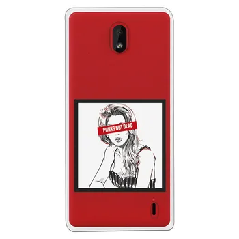 

Stand case costume drawing Punks Not Dead WP002 for Nokia 1 Plus