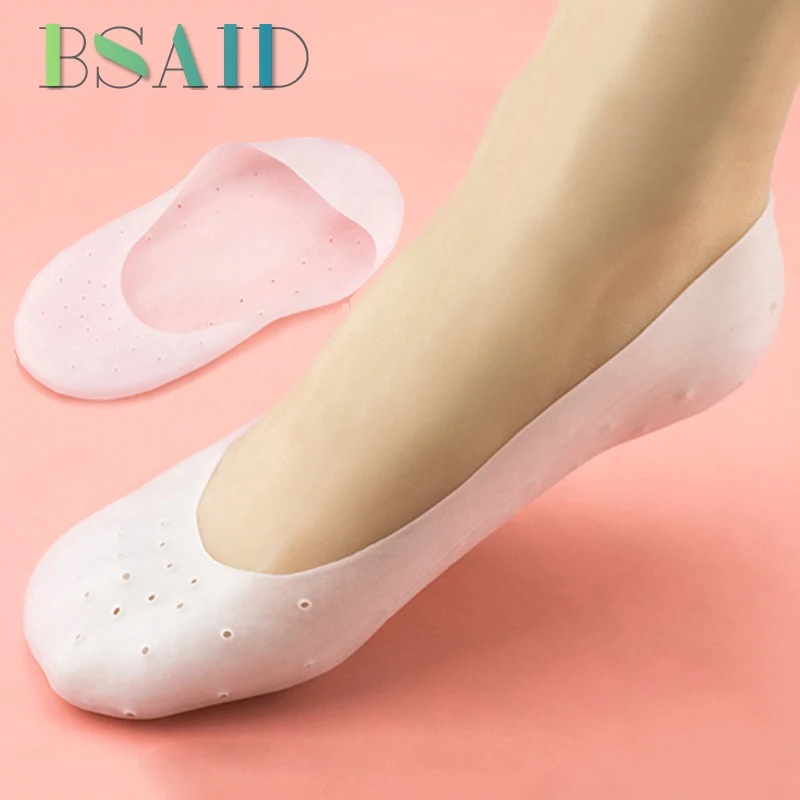 BSAID Silicone Socks Insoles Foot Skin Care Moisturizing Gel Foot Pain