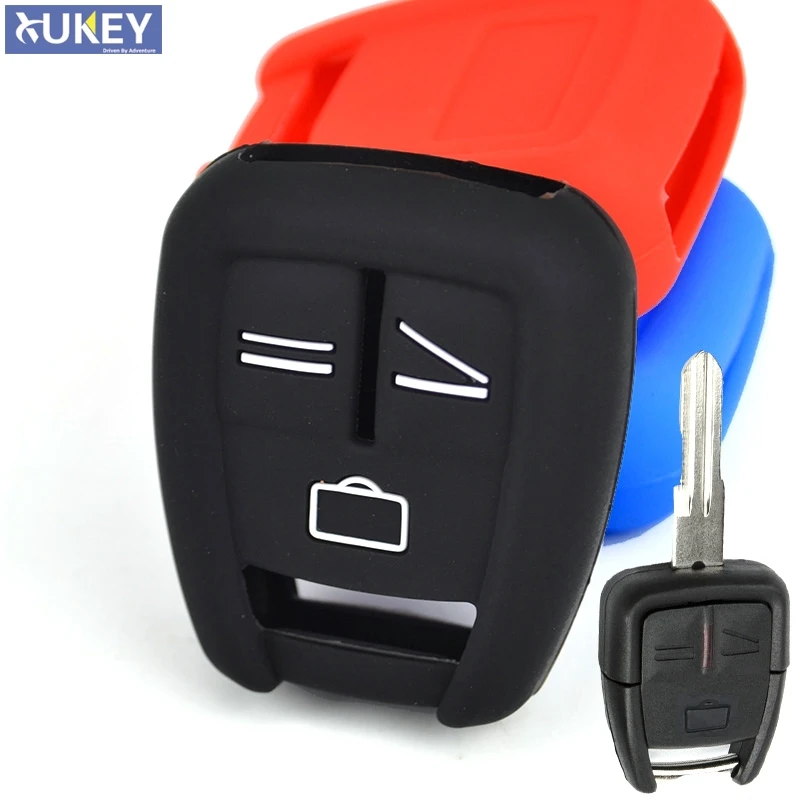 

Fit For Vauxhall Opel Astra Zafira Vectra Tigra Omega Signum Frontera 3 Button Remote Car Key Case Cover Silicone Fob Shell