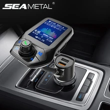 Transmetteur FM modulateur voiture lecteur MP3 Bluetooth Audio voiture chargeur Kit SD musique LED affichage mains libres appel USB Auto accessoires(China)