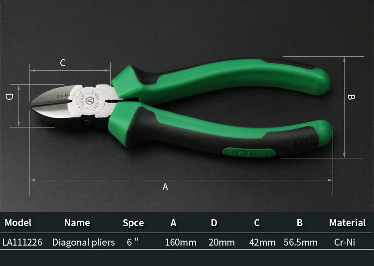 LAOA 3 шт. Cr-ni провод кусачки Длинные плоскогубцы многофункциональный боковой резак
