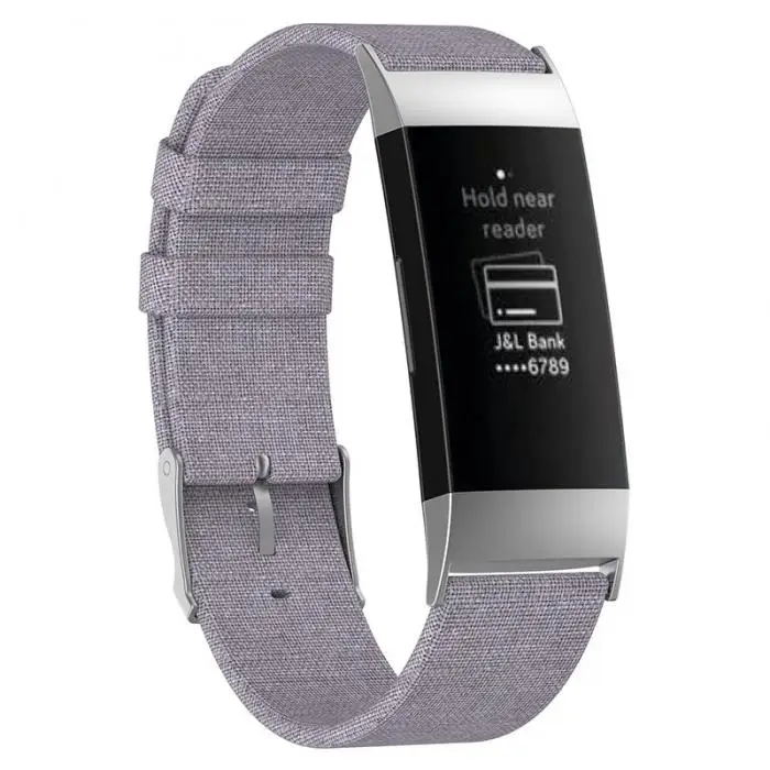 Смарт часы браслет ремешок Холст Группа Замена ремень для FitbitCharge 3 GY88