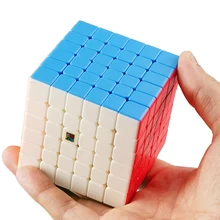 MOYU MF6 stickerless magic speed cube Mofangjiaoshi 6x6x6 professional puzzles cubes educational cubo magico toys for children moyu mofangjiaoshi stickerless fluctuation jin gang skew magic cube axis speed puzzle cubes educational toys for kids children