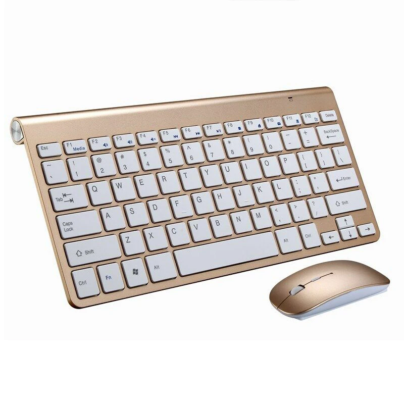 Mayitr 2.4G Mini Wireless Keyboard And Mouse Set Waterproof Keyboard Set For Mac Apple PC Computer 4 Colors